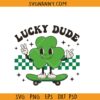 Lucky dude skateboard SVG, Lucky dude St patricks day svg, boy St patricks svg