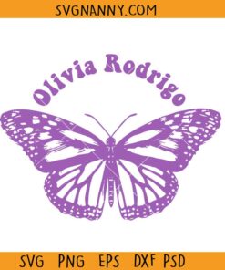 Olivia Rodrigo Butterfly SVG, Guts Tour 2024 svg, Sour Olivia Rodrigo svg
