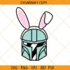 The Mandalorian Bunny Ears SVG, Star Wars Easter SVG