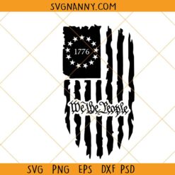 We the people 1776 flag SVG, 1776 flag svg, we the people flag SVG