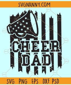 Cheer dad flag SVG, cheer dad SVG, cheerleader dad svg, Fathers Day svg