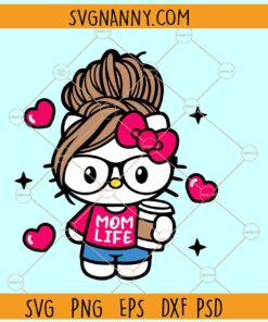 Hello Kitty Mom Life svg, Hello Kitty Mom Svg, Hello Kitty Mothers Day SVG