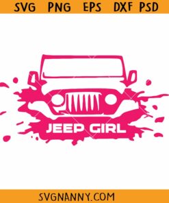 Jeep girl mud splash SVG, Jeep mud life SVG, Jeep girl svg, Jeep wrangler svg