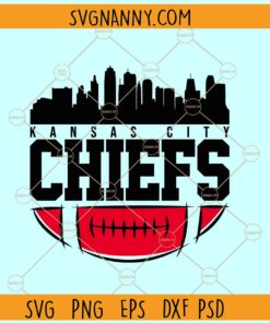 KC Chiefs Skyline svg, Kansas City football svg, Chiefs football shirt svg
