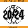 Lightning bolt senior 2024 svg, Senior rock svg, Rock N Roll 2024 Senior SVG, senior rock 2024 svg