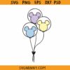 Mouse Ears Balloons SVG, Mickey birthday party svg, Mickey balloon svg, Disney balloons svg