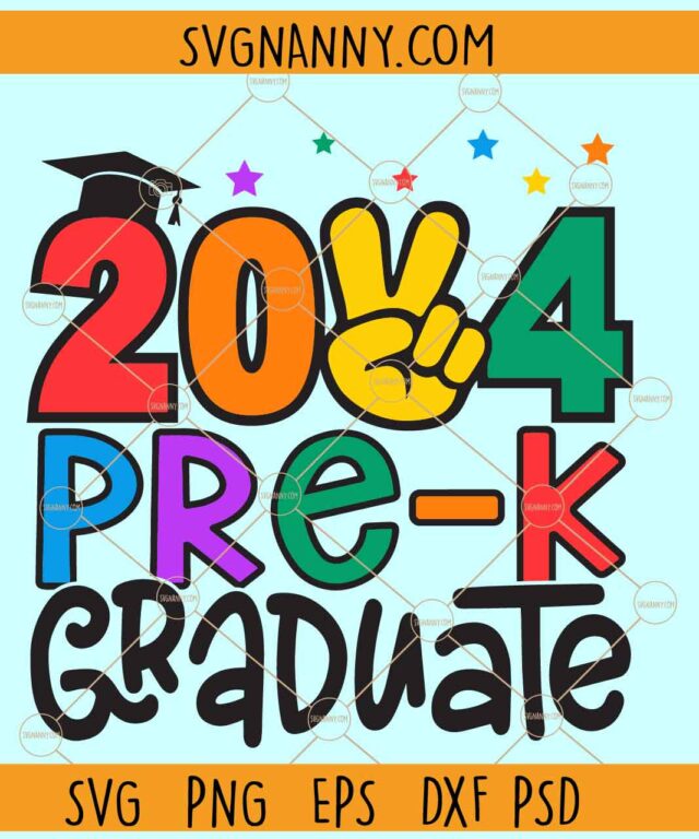 Pre K Graduate 2024 Svg, Pre-k 2024 Svg, Preschool Graduation SVG