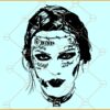 Taylor Swift Post Malone SVG, Fortnight SVG, Taylor Malone Tattoo Face SVG