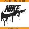 Dripping Nike logo SVG, Nike drip SVG, Just do it SVG, Nike SVG