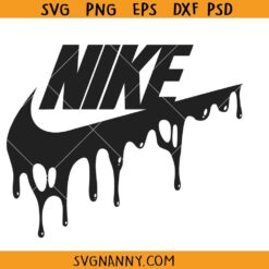 Dripping Nike logo SVG, Nike drip SVG, Just do it SVG, Nike SVG