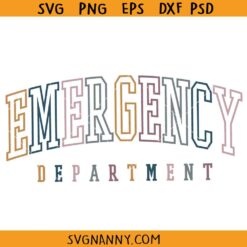 Emergency Department svg, ER Registration svg, ER Nurse svg, Emergency Department varsity fornt svg