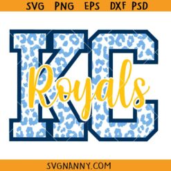 KC Royals Leopard Print SVG, KC Royals SVG, Royals Mascot Svg, Royals Leopard Print SVG