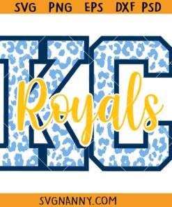 KC Royals Leopard Print SVG, KC Royals SVG, Royals Mascot Svg, Royals Leopard Print SVG
