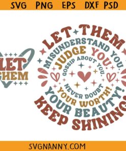 Let them keep shining SVG, self-worth svg, inspirational svg