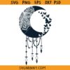 Mandala dream catcher SVG, Mandala Dreamcatcher Butterfly Svg,  Dream Catcher Svg Files For Cricut