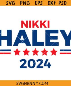 Nikki Haley 2024 svg, Nikki Haley for President 2024 SVG, Haley svg, presidential elections svg, Republican svg