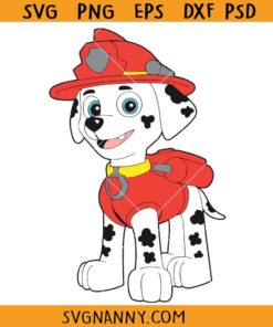 Paw Patrol Marshall SVG, Marshall pup SVG, Paw Patrol SVG, Paw Patrol dog SVG