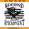 Second Amendment gun flag SVG, gun flag svg, 2nd Amendment svg, gun rights svg