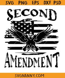 Second Amendment gun flag SVG, gun flag svg, 2nd Amendment svg, gun rights svg