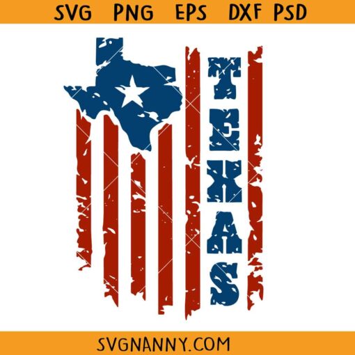 Texas US flag SVG, 4th of July svg, Distressed Texas flag SVG, Texas USA flag svg