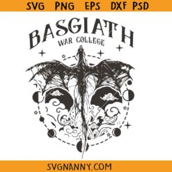Basgiath War College SVG, Fourth Wing SVG, Violet Dragon SVG, Riders Quadrant SVG