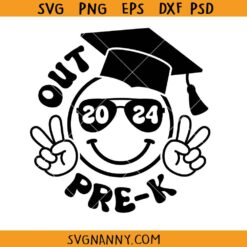 Peace Out Pre-K 2024 Groovy Retro Svg, peace out Pre K svg