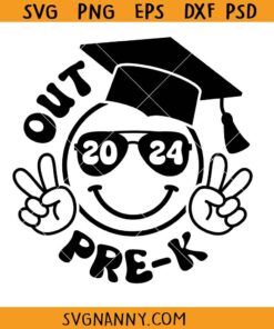 Peace Out Pre-K 2024 Groovy Retro Svg, peace out Pre K svg