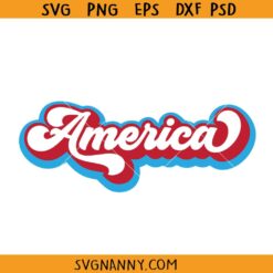 Retro America SVG, 4th Of July Svg, America retro vintage svg