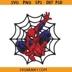 Spiderman on web SVG, Spider man svg, Marvel Superhero Spiderman svg
