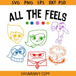 All The Feels Svg, Anger Svg, Inside Out Svg, Kids Svg
