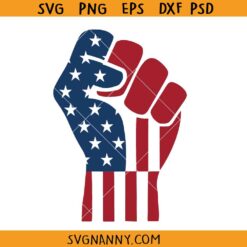 American Flag fist SVG, freedom fist svg, Fight Trump svg, Fist up svg