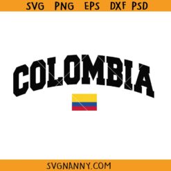 Colombia love SVG, Colombia soccer SVG, Colombia svg, Colombia groovy svg