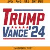 Distressed Trump Vance 2024 SVG, Trump Vance ’24 SVG, Vintage Trump 2024 SVG, Republican SVG