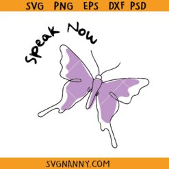 Speak now Taylor's Version SVG, Taylor Swift butterfly svg, Speak now Taylor Swift Album svg