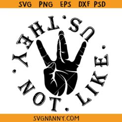 They not like us logo SVG, Kendrick music svg, They not like us svg
