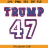 Distressed Trump 47 SVG, Trump 47 svg, Donald Trump svg