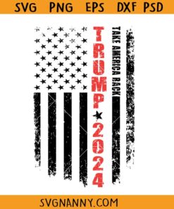 Trump flag 2024 distressed SVG, Trump Make America Great Again svg, Trump flag svg