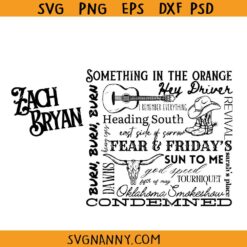 Zach Bryan SVG, Zach Bryan Something In The Orange SVG, Zach Bryan Country Music SVG