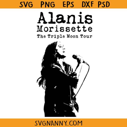 Alanis Morissette 2024 Tour SVG, Alanis Morissette Tour SVG, The Triple Moon Tour SVG