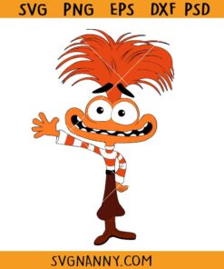 Anxiety Character from Inside Out Movie svg, Inside Out Movie Svg, Disneyland Inside Out Svg, Anxiety Movie SVG, Disney Pixar Anxiety SVG, All In The Mind SVG