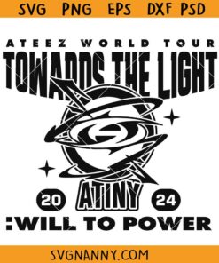 Ateez Towards The Light Tour Svg, kpop atiny world tour SVG, Ateez world Tour SVG, Ateez world Tour Logo SVG