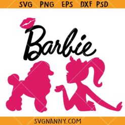 Barbie Kiss SVG, Barbie girl SVG, love Barbie svg, Barbie Silhouette SVG, Barbieheimer Svg     