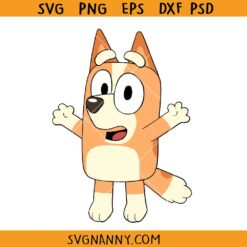 Bingo Jump layered SVG, Bingo Jump SVG, Bingo Character SVG, Baby Bingo SVG