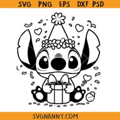Birthday Stitch SVG, Stitch Birthday Girl SVG, Birthday SVG, Disney Birthday SVG, Stitch SVG     