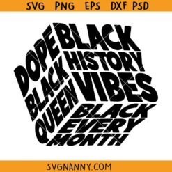 Black History cube SVG, Black History SVG, Black History Month Svg, Black Lives Matter Svg, Afro Svg, African American Svg