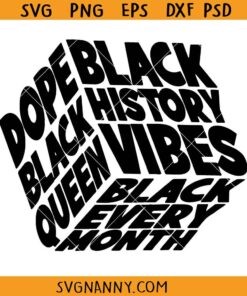 Black History cube SVG, Black History Month Svg, Black Lives Matter Svg, Black Man Svg, Black Woman Svg, Afro Svg, African American Svg