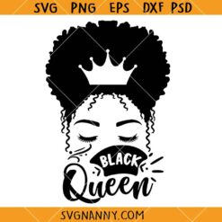 Black Queen crown SVG, Black Woman Crown Svg, Melanin Svg, Black Woman Svg, Afro Svg, Dope Svg, Queen's Crown Svg