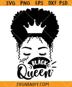 Black Queen crown SVG, Black Woman Crown Svg, Melanin Svg, Black Woman Svg, Afro Svg, Dope Svg, Queen's Crown Svg