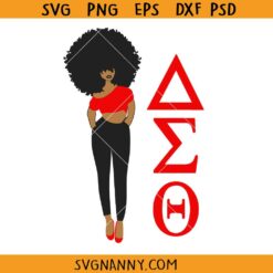 Black afro woman delta sigma Theta SVG, Delta Sigma Theta svg, Sorority african girl svg, Afro woman SVG, Black woman svg