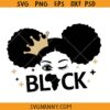 Black girl afro puffs and crown SVG, Black Princess Svg, Afro Puff Girl SVG, Black Baby Svg, Afro Baby Girl SVG, Black Girl Magic SVG, Black woman SVG, African American SVG